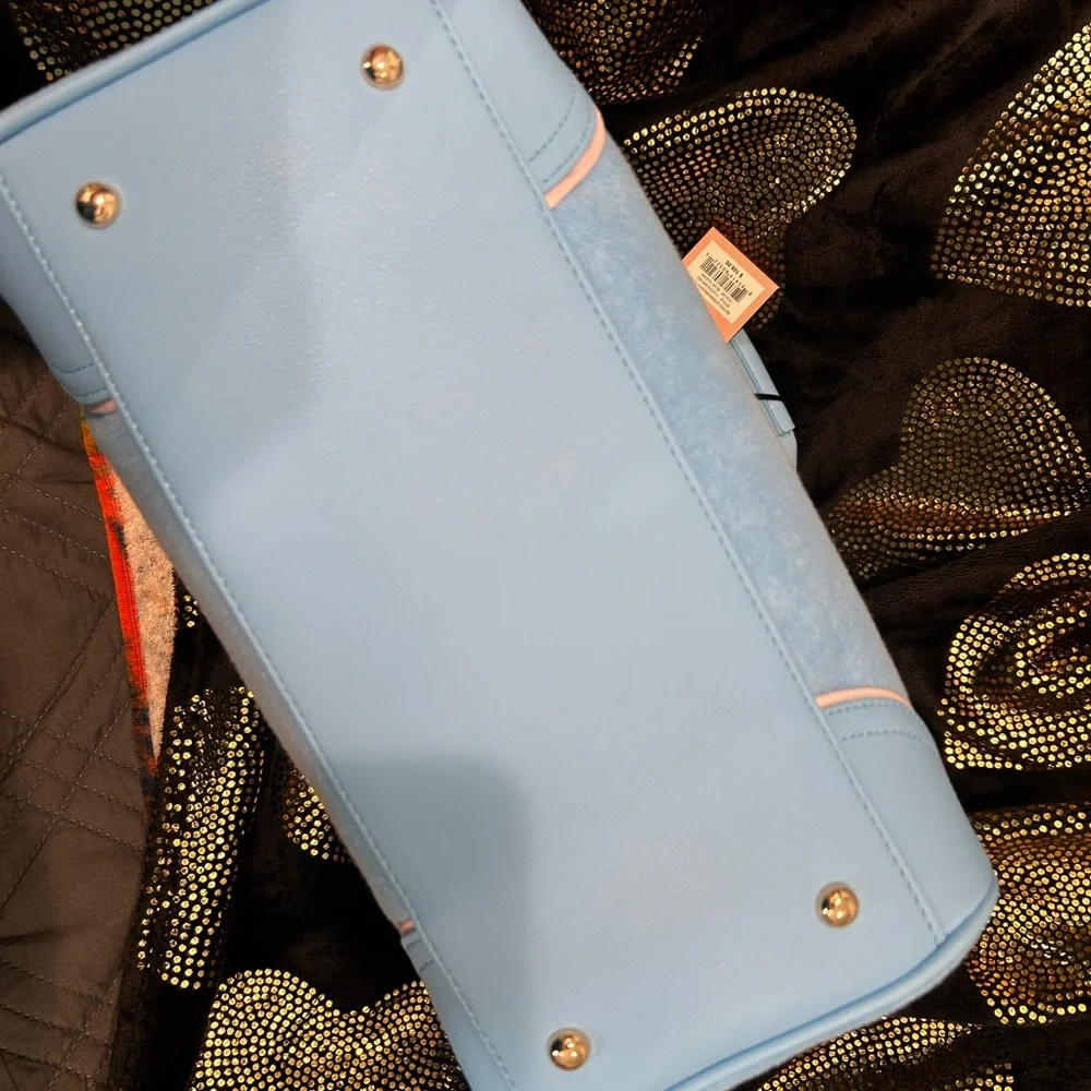 Juicy Couture Powder Blue Daydreamer with Pink Bow & Strawberry Embroidery - Picture 5 of 7